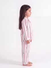 Girl silk feel pj set