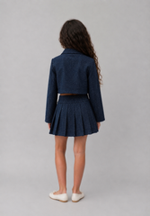 Girl sparkled denim jacket