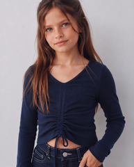 Girl drawstring top