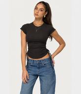 Teens ribbed drawstring