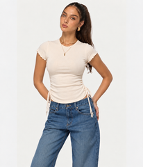 Teens ribbed drawstring