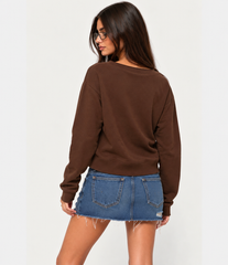Teens star print off shoulder