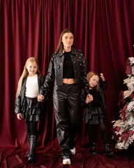 Statement Studded Leather Jacket