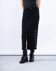 Suede Skirt Eyelet Detail - Venti