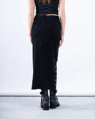Suede Skirt Eyelet Detail - Venti