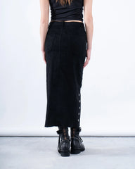 Suede Skirt Eyelet Detail - Venti