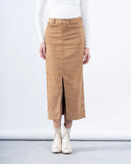 Suede Skirt Eyelet Detail - Venti