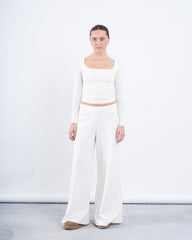 Wide-Leg No Waist Pants