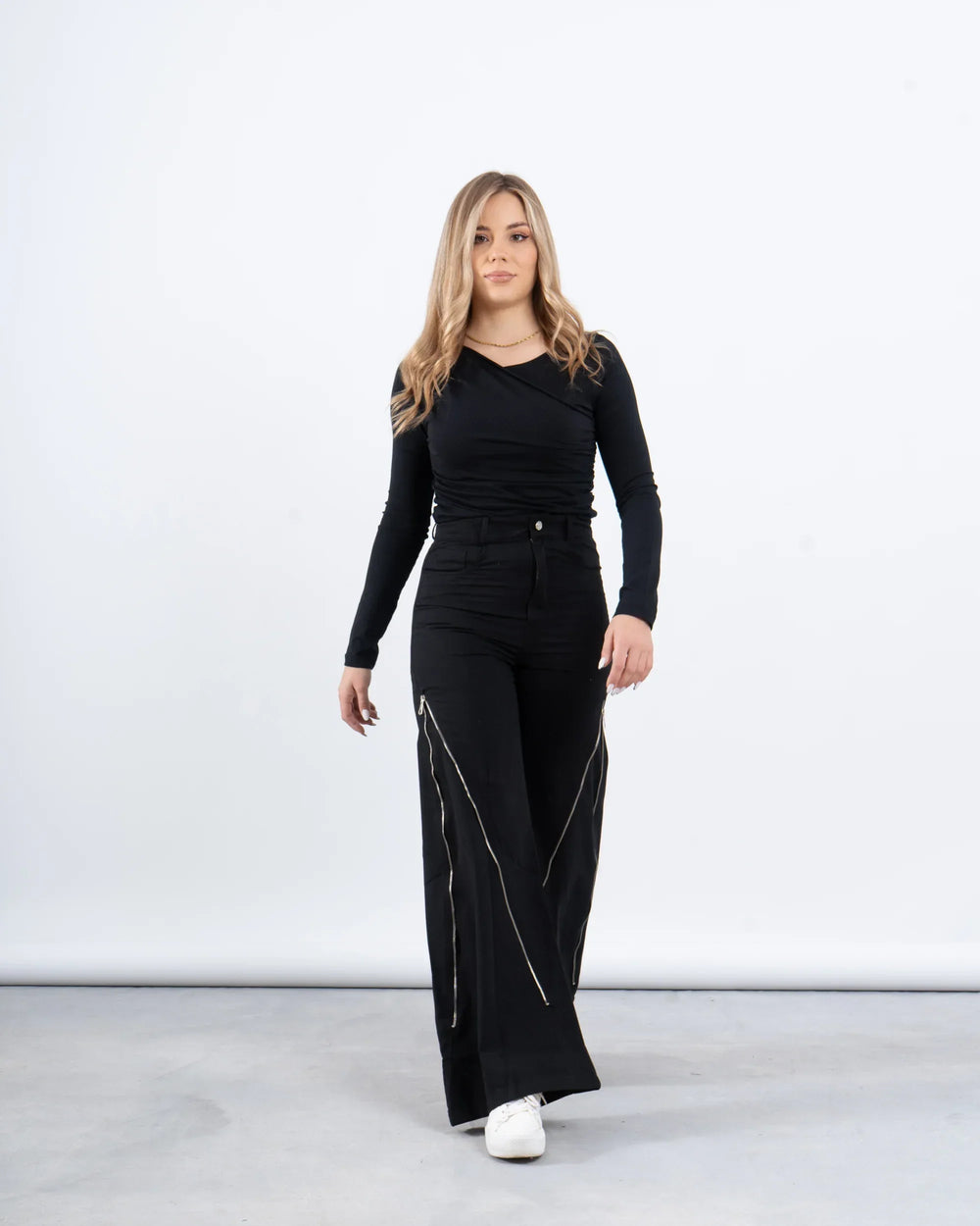 Statement Zipper Pants - Venti