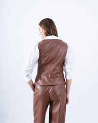 Tailored Leather Vest - Venti