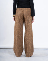 Suede Leopard Print Pants - Venti