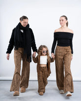 Suede Leopard Print Pants - Venti