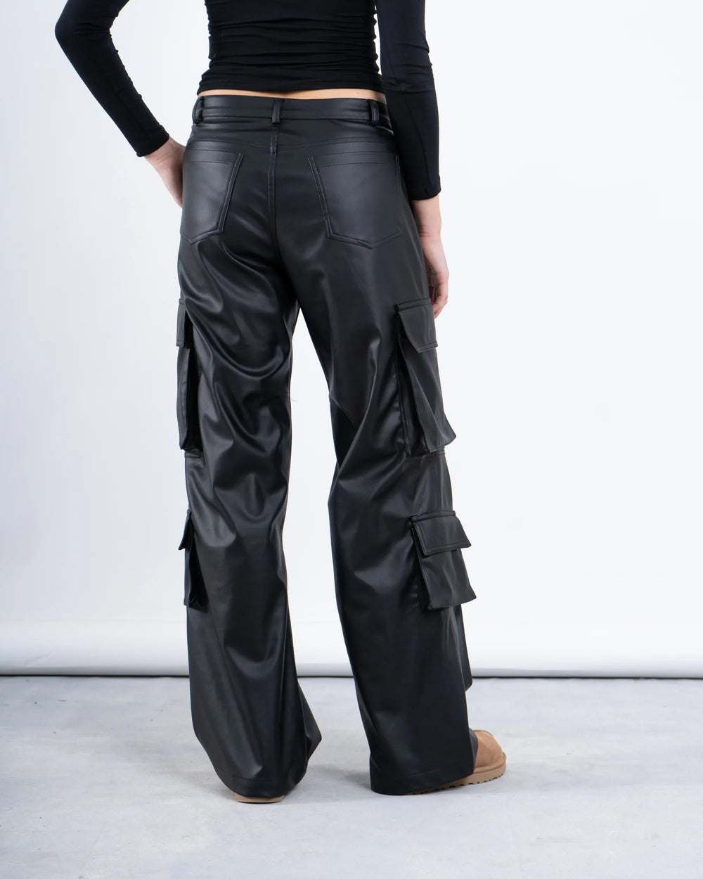 Faux Leather Cargo Pants - not ready yet - Venti