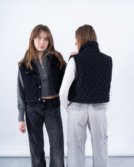 Quilted Button-Up Vest