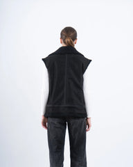 Double-Face Suede & Teddy Vest - Venti