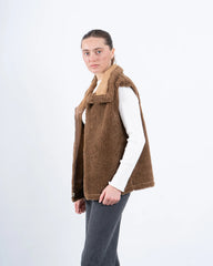 Double-Face Suede & Teddy Vest - Venti