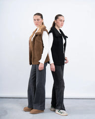 Double-Face Suede & Teddy Vest - Venti