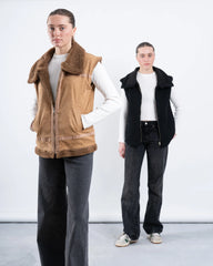 Double-Face Suede & Teddy Vest - Venti