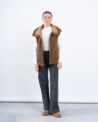 Double-Face Suede & Teddy Vest - Venti