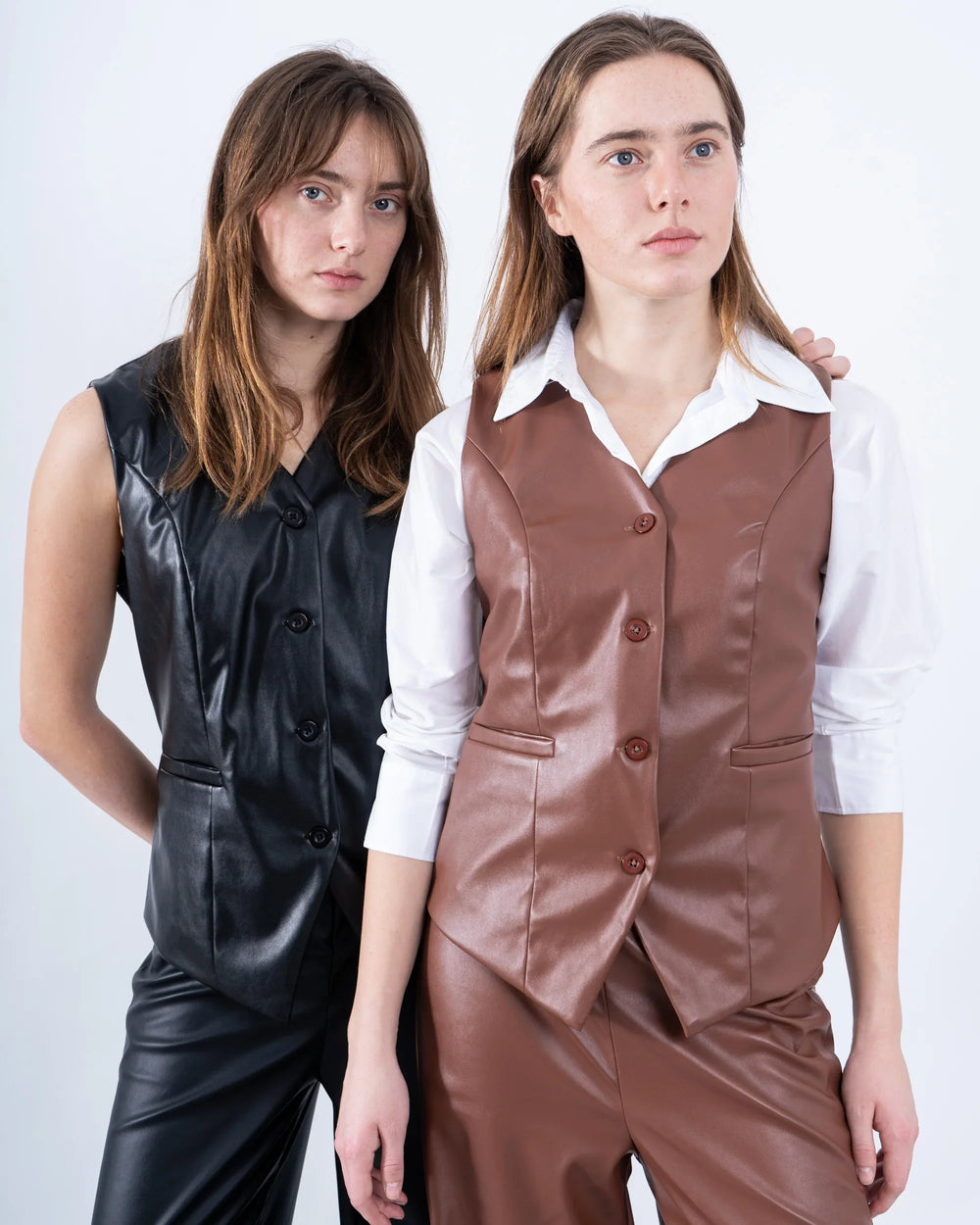 Tailored Leather Vest - Venti