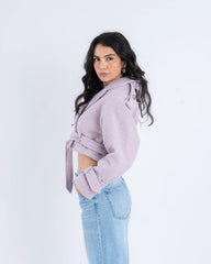 Wool Cropped Trench Jacket - Venti