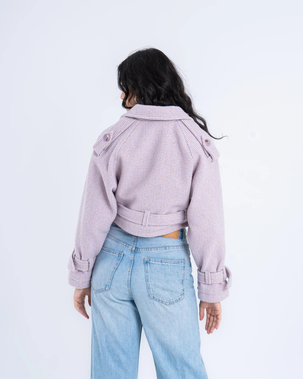 Wool Cropped Trench Jacket - Venti