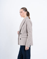 Double-Breasted Wool Blend Blazer - Venti