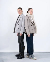 Double-Breasted Wool Blend Blazer - Venti