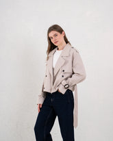 Cropped Trench Coat - Venti
