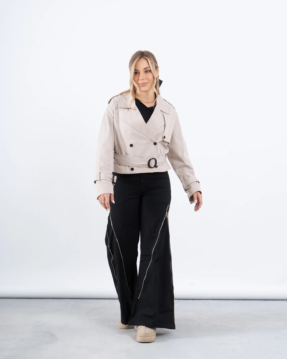 Cropped Trench Jacket - Venti