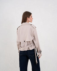 Cropped Trench Coat - Venti