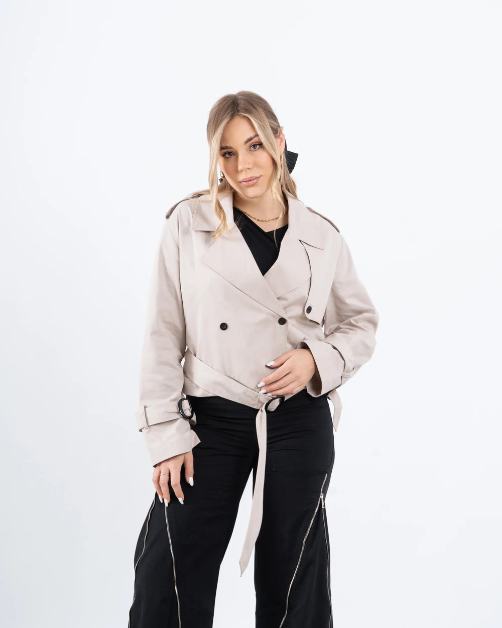 Cropped Trench Jacket - Venti