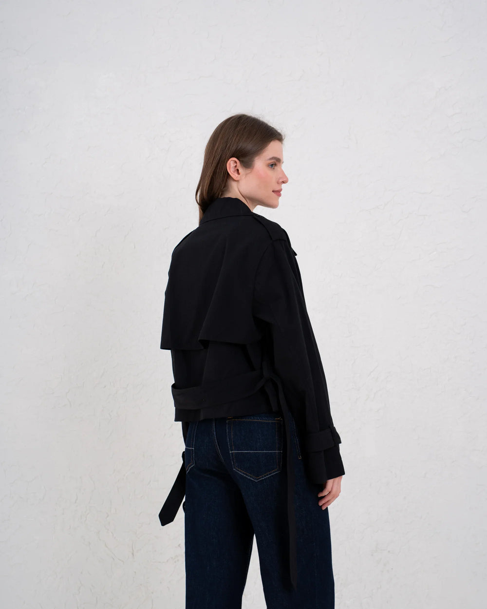 Cropped Trench Coat - Venti