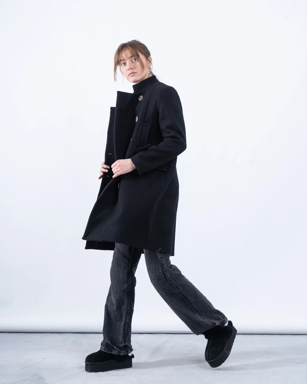 Double-Breasted Long Coat - Venti