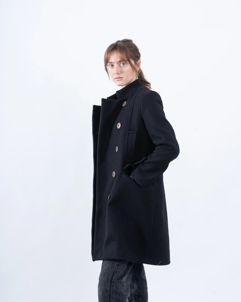 Double-Breasted Long Coat - Venti