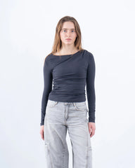 Draped Criss Cross Essential Top - Venti