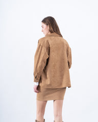Oversized Suede Shirt
