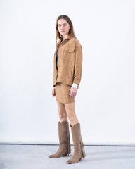 Oversized Suede Shirt