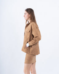 Oversized Suede Shirt