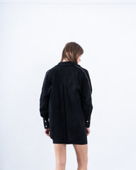 Suede Shirt With Detail