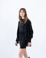 Embellished Suede Mini Skirt - Venti