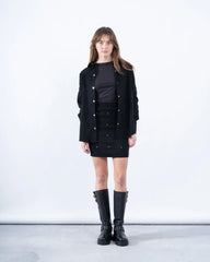 Embellished Suede Mini Skirt - Venti