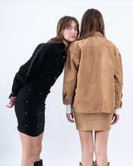 Suede Shirt With Detail