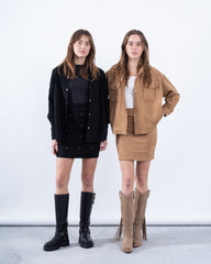 Suede Shirt With Detail