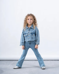 High-Rise Flared Denim Pants - Venti