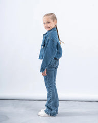 High-Rise Flared Denim Pants - Venti