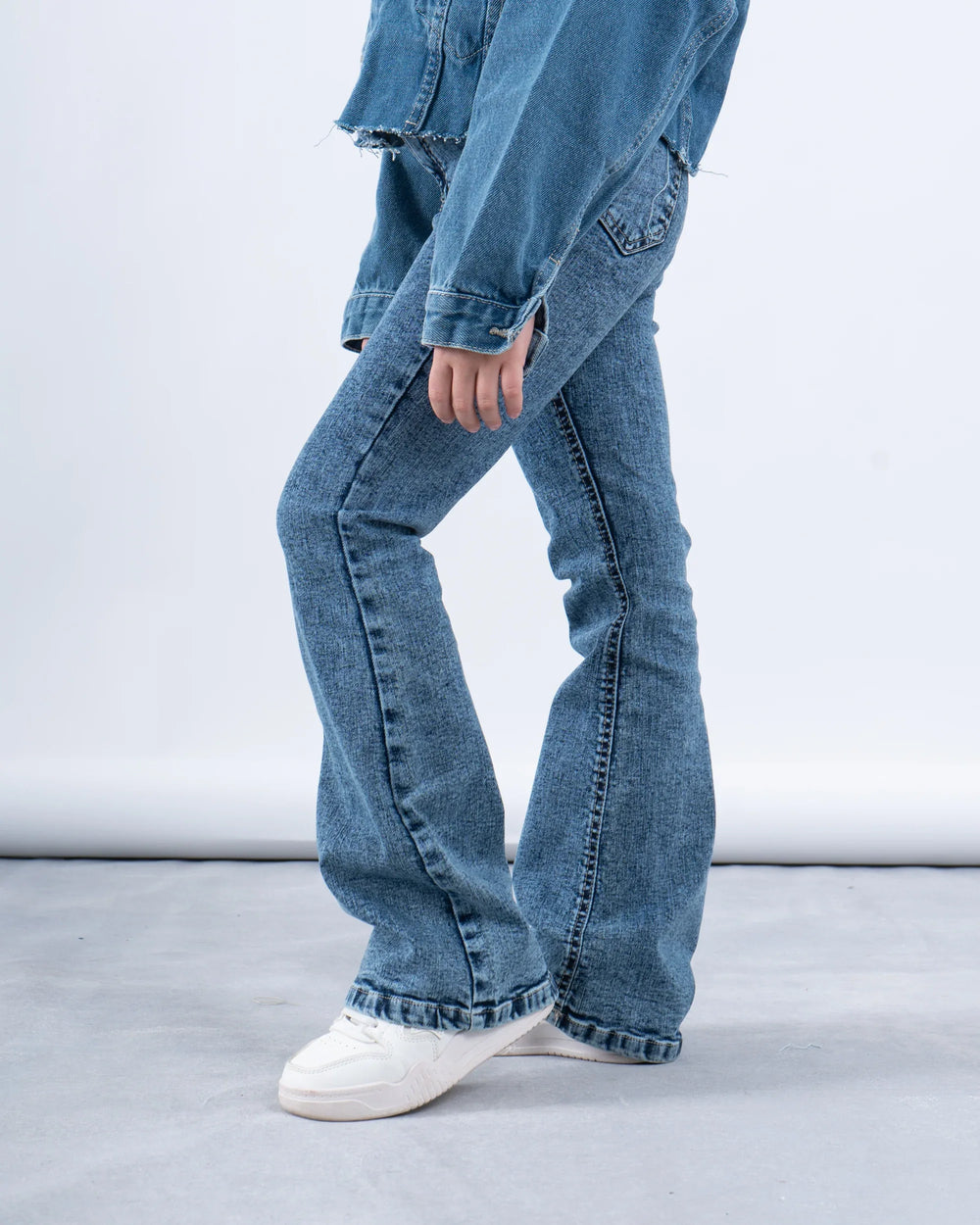 High-Rise Flared Denim Pants - Venti
