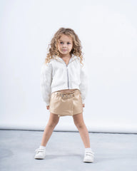 Leather Belted Skort - Venti