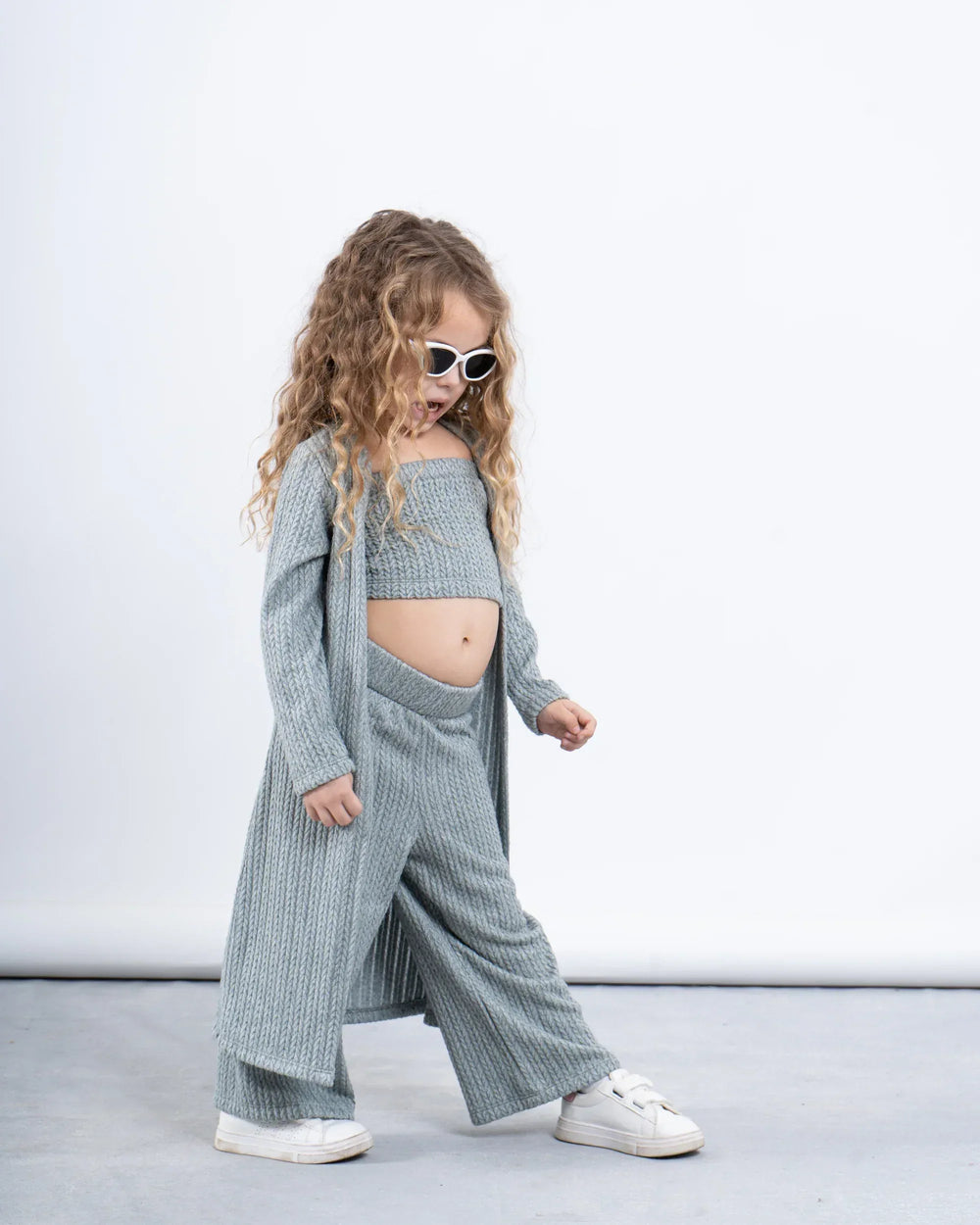 Wide Leg Knit Pants - Venti