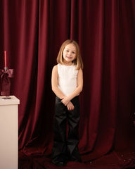 Straight Leg Leather Pants - Venti